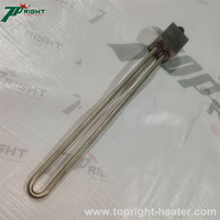 Réchauffeur d'immersion de tige de tube inoxydable tubulaire liquide d'huile de résistance de chauffage électrique de 3 phases avec le fil