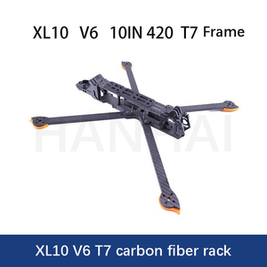 Kit de Marco para Dron XL10 V6 10IN 420 T7 de 10 Pulgadas, Grosor del Brazo de 7 mm, Carga de 2.5 kg, Largo Alcance, FPV Race, Marca HSKRC, 6 Meses de Garantía - Product Image 6