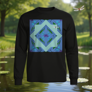 Camiseta de manga larga con estampado de nupérculas y libélulas de Nouveau Bloom - Product Image 3