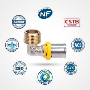MIINGSHI presse raccords en laiton presse vanne à boisseau sphérique U TH profil pour <span class=keywords><strong>multicouche</strong></span> Pex Al Pex tuyau - Product Image 1