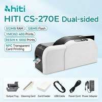 Imprimante de cartes PVC couleur professionnelle HiTi CS-270e 300x600dpi avec Ethernet, la meilleure valeur pour les petites et moyennes entreprises, en stock