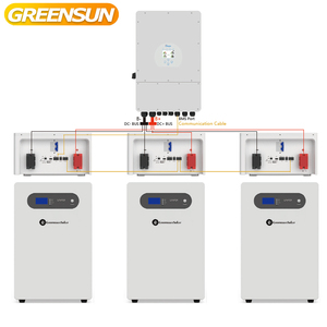 Greensun Lithium <b>Batteries</b> 10kw 10kwh 51.2v 200ah Wall <b>Mount</b> Mobile Lithium <b>Battery</b> Low Voltage 48V - Product Image 2
