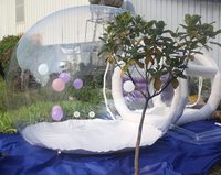 Grande maison de tente transparente en PVC pour enfants maison gonflable à bulles-Igloos de restaurant-dômes extérieurs