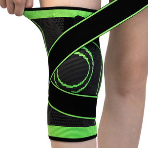 Rodillera ajustable de punto elástico soporte de rodilla ejercicio entrenamiento rodillera - Product Image 2