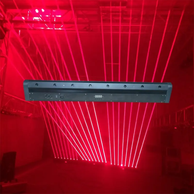 8 आंखें लाल 800MW Lazer/लेजर आगे बढ़ सिर बार प्रभाव लेजर शो टीटीएल मजबूत लेजर बीम प्रकाश का नेतृत्व किया प्रणाली प्रकाश