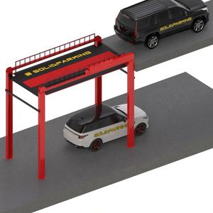 Lift mobil profesional, sistem Transport tugas berat 2 lantai 4 POS, peralatan parkir angkat parkir untuk garasi - Product Image 5