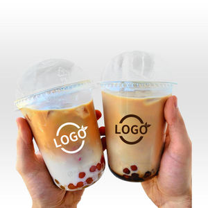 Reciclaje <span class=keywords><strong>de</strong></span> plástico <span class=keywords><strong>duro</strong></span> grueso Pp 90mm Copa en forma <span class=keywords><strong>de</strong></span> U 12oz 16oz Bubble Tea PP Taza en forma <span class=keywords><strong>de</strong></span> U con tapas - Product Image 2