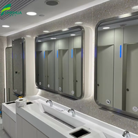 Partisi Toilet Tahan Air Bersertifikasi CE Modern dengan Indikator Lampu LED, Desain Ramah Lingkungan Tahan Benturan, Garansi 3 Tahun