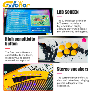 Máquina de Juego Arcade Clásica de Interior Estilo <span class=keywords><strong>Street</strong></span> <span class=keywords><strong>Fighter</strong></span>, Operada con Monedas, Construcción de Metal y Plástico, Compatible con Inglés - Product Image 5