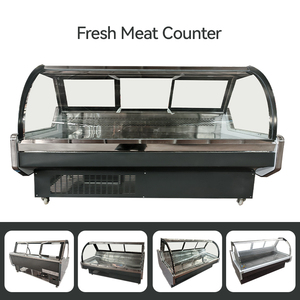 Vitrina Refrigerada Abierta para Carnes 0-10 ° Refrigerador Comercial para Exhibición de Carne, para <span class=keywords><strong>Supermercados</strong></span> y Carnicerías, Vitrina Exhibidora de Alimentos - Product Image 6