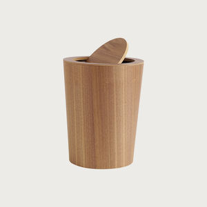 Papelera de madera nórdica personalizada para el hogar, sala de estar, oficina, habitación de Hotel, almacenamiento de residuos, cubo de <span class=keywords><strong>basura</strong></span>, papelera para Hotel - Product Image 1
