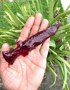 Espada de Obsidiana Roja Hecha a Mano, Cuchillo de Cristal de Fantasía, Exhibición Decorativa de Piedra, Regalo Espiritual para el Hogar - Product Image 2