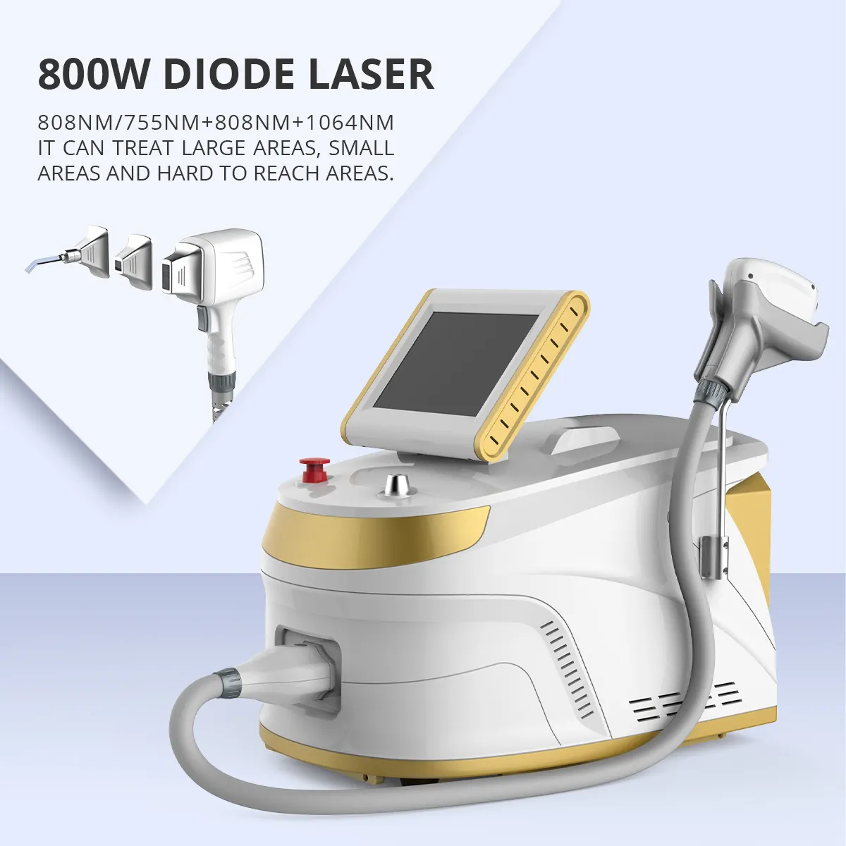 Perangkat Laser Penghilang Rambut, Perangkat Penghilang Rambut Laser Dioda 755nm 808nm 1064nm