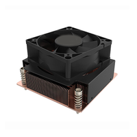 Refroidisseur de processeur actif avec ventilateur PWM 80mm 4 broches VC plaque de trempage radiateur chambre de vapeur dissipateur thermique CPU pour processeur serveur 2U LGA 1700