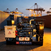 Groupe électrogène diesel ouvert Yuchai 24kW-200kW, refroidi par eau, pour l'exploitation minière