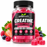 Gummies de créatine à marque privée sans sucre 5000mg haute puissance végétaliennes à la pectine pour la croissance musculaire OEM ODM