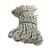 (Corde JL) 10mm 30m Corde de yacht en polyester Lignes d'enroulement sans fin Corde marine double tressée à 16 brins