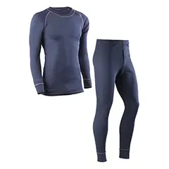 Set camicia e pantaloni - Intimo 730DN S - Colore: Blu navy - Set molto leggero e regolabile. Tessuto traspirante e ad asciugatura rapida. - Product Image 4