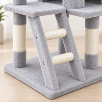 OEM Meilleures ventes Arbre à chat compact à double entrée avec échelle pour appartement