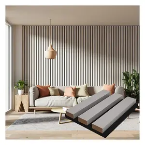 High-Density Sound-Absorbing Wall Panels Wooden Slat Acoustic Panel