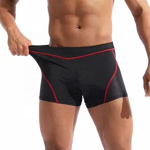 Pantaloni con cuscino in silicone ispessito traspirante personalizzati ciclismo boxer moto all'aperto antiurto ciclismo biancheria intima