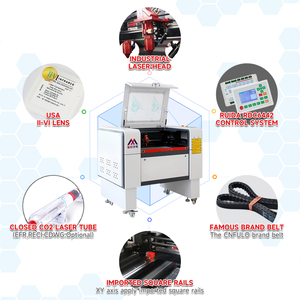 XM-4060 phong cách mới với tổ ong hoặc nhôm dao bàn làm việc CO2 sợi máy cắt <span class=keywords><strong>laser</strong></span> cho tấm Acrylic phi kim loại - Product Image 6