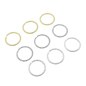 Colgante de anillo retorcido calado, chapado en latón, oro, oro blanco, plata gruesa, accesorios de joyería DIY, forma redonda para creaciones creativas - Product Image 5