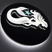Enseigne LED d'extérieur Boîte à lumière acrylique personnalisée Enseigne pour entreprise Enseigne 3D lumineuse LED Panneau