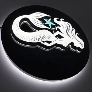 Segno principale esterno personalizzato acrilico scatola luminosa segno per le imprese 3d segnaletica <span class=keywords><strong>Led</strong></span> di bordo del segno luminoso - Product Image 5