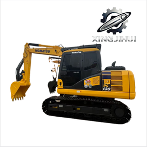 Excavatrice Komatsu PC130 de 13 tonnes, d'occasion, de marque japonaise, moteur Cummins, excavatrice sur chenilles, petite excavatrice d'occasion, provenance Japon. - Product Image 2