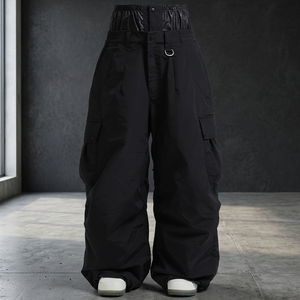 Pantalones de Esquí Holgados de Alta Calidad para Hombre/Mujer, Polartec 380g, Impermeables, de Secado Rápido, Estilo Hip Hop, Cierre con Cremallera - Product Image 3