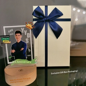 كأس بلوري فاخر بتصميم جناح |   ميدالية تكريم الموظفين بمناسبة الذكرى السنوية للشركة مصنوعة حسب الطلب - Product Image 5