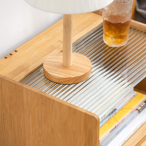 Rattan <b>Bedside</b> <b>Table</b> With Drawer Natural Color Modern <b>Minimalist</b> Bedroom Furniture - Product Image 3