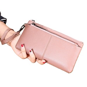 Borsa da <span class=keywords><strong>Donna</strong></span> di Design con Cerniera in Vera Pelle <span class=keywords><strong>Rosa</strong></span>, Pochette da Polso, Mini Borsetta e Portafogli Lunghi per Signore - Product Image 4