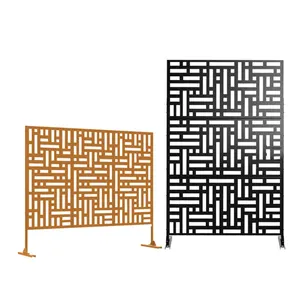 Decorative Outdoor Patio Laser Cut Metal Screen Panels Design and Backyard within Recent Privacy Screens