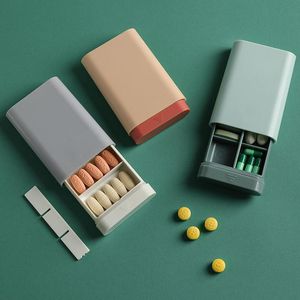Boîte de rangement pour pilules en plastique portable à la mode Distributeur de comprimés Boîtes à médicaments <span class=keywords><strong>Petit</strong></span> organisateur de pilules de voyage hebdomadaire - Product Image 4