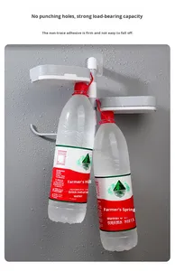 Wholesale T Plastic Multifunctional No-Drill Wall-Mounted Rotating Three-Layer High-End <b>Soap</b> <b>Holder</b> & Rack Storage - Product Image 2