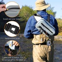 Sac banane de pêche en PVC double couche épaissi avec boucle à dégagement rapide et supports externes pour outils, idéal pour la pêche à la mouche, la pêche en rivière et les activités de loisirs