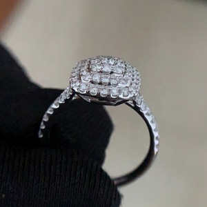 แหวนผู้หญิงสไตล์ใหม่ แหวนแต่งงานสุดโรแมนติกทันสมัย แหวนเพชรโมอิสซาไนต์สั่งทำพิเศษ - Product Image 3