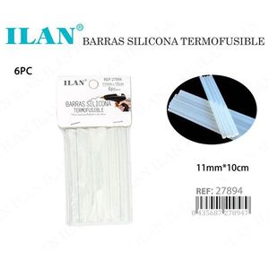Bastoncini di silicone hot melt 11mm x 10cm, 6 pezzi, per pistola incollatrice - Product Image 3