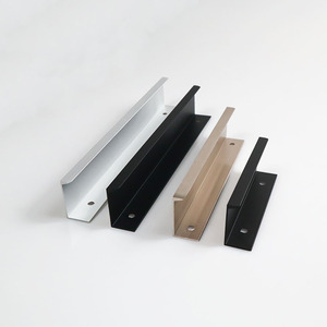 Nhôm Màu Đen 1000Mm Dài Cạnh Ngón Tay Kéo Ẩn Giấu Hiện Đại Nhà Bếp Phòng Ngủ Đồ Nội Thất Tủ Quần Áo Tủ Ngăn Kéo Xử Lý - Product Image 4