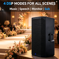Haut-parleur de scène rechargeable SEC-15A 5200 15 pouces, classe D 250W, Bluetooth 5.0, DSP, 4 modes, alimenté par batterie