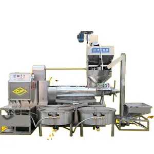 Automatic screw oil press machine of sunflower soybean prickly pear seeds high oil yield on sale in Africa