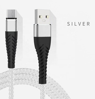 Câble USB en nylon tressé de type C Tipo C Chargeur de câble de charge rapide pour iPhone de type C miniature