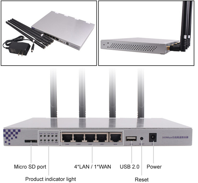 Outdoor Long Range 4 Lan Port 4g Industrial Wireless Router 4g LTE Mobile Wifi Router