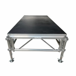Scène en aluminium professionnelle pour événements, avec pieds réglables, pour mariage, fête, concert, <span class=keywords><strong>DJ</strong></span>, spectacle, exposition, foire, église, <span class=keywords><strong>service</strong></span> religieux - Product Image 4
