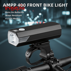 <span class=keywords><strong>CATEYE</strong></span> Unisex Ampp 400 Luz Delantera para <span class=keywords><strong>Bicicleta</strong></span>, Alimentada por Batería, Montaje en Manillar, Plástico Negro, 34x100x37mm - Product Image 3