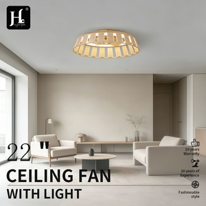 พัดลมไม้ติดเพดาน ไฟ LED สีขาวโทนเย็น 3500K Ra80 สไตล์เรโทร ติดตั้งบนพื้นผิว 220V ขนาดใหญ่ พร้อมรีโมทคอนโทรล รับประกัน 3 ปี IP33 ใช้งานได้นาน 50000 ชั่วโมง - Product Image 5