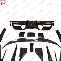 Kit carrosserie tuning en fibre de carbone Z-ART F8 M Style pour Ferrari F8, aérokit en fibre de carbone pour Ferrari F8, kit diffuseur et spoiler.