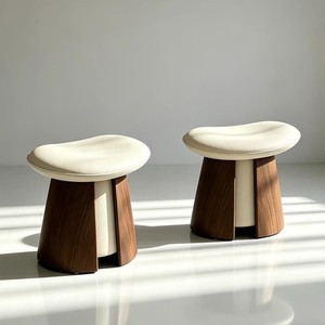 Sgabello Vintage in Legno Curvato a Forma di Fungo, Tavolino Multiuso, Panca per Ingresso e Sgabello per Toeletta da Camera - Product Image 2